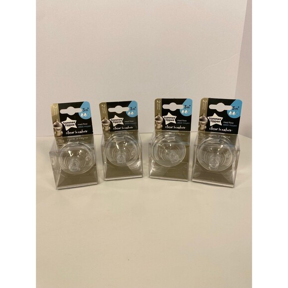 4 Packs Tommee Tippee Closer to Nature Medium Flow Nipples - Picture 1 of 4